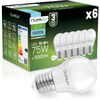 6x LED-Lampe E27 Kugel P45 10W = 75W 1100lm 6500K kaltweiß 180° LUMILED