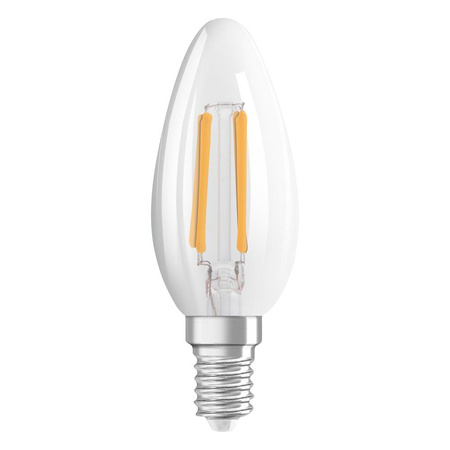 LED Lampe E14 B40 4W = 40W 470lm 2700 Warm 300° Glühfaden 3-stufig dimmbar OSRAM STAR