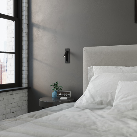 Wandleuchte Wandleuchte ENIF G9 Reflektor Moving Modern Schwarz SOLLUX