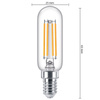 LED Lampe E14 T25 4.5W = 40W 470lm 2700K Warm Filament PHILIPS