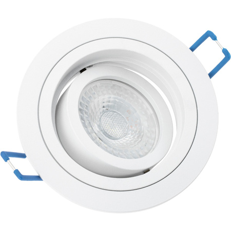 Einbaustrahler GU10, MR16 Einbauspot HALOGEN Runde beweglich Weiß CASSIO LUMILED