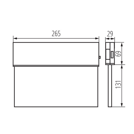 LED-Notfall-Schilderlampe 0.9W = 1.2W5000K Kaltaufbau Weiß ONTEC Kanlux