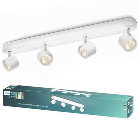LED STAR Deckenleuchte 4x 4.5W 2700K Dimmbarer Reflektor Leuchte Beweglich Weiß PHILIPS