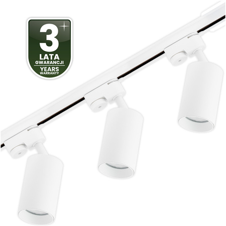 1.5m Stromschiene + 3x Schienenstrahler GU10 Weiß SAGI LUMILED