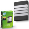 Gartenleuchte LED Wandleuchte RACCOON myGarden 3W 2700K IP44 Anthrazit PHILIPS