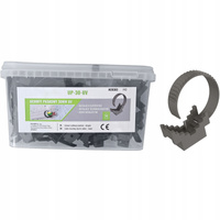 UP-30-UV Montagebandhalter für Kabel Schwarz 150 Stück ECOLIGHT