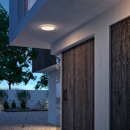 Garten LED Deckenleuchten für den Außenbereich SUPERSLIM CL550 15W 2700K IP44 Decke rund weiß PHILIPS