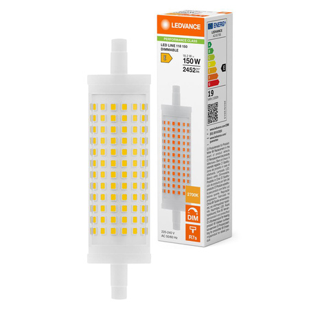 LED-Glühbirne R7s 18.2W = 150W 2452lm 2700K Warm 300° Dimmbar Ledvance