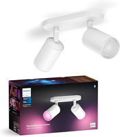 Philips HUE Weiß und Farbe Ambiance Fugato Lampe 2x4.2W Bluetooth Zigbee