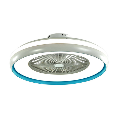 45-W-Deckenventilator mit integriertem CCT-LED-Licht und RF-Fernbedienung Blue Ring VT-5022 V-TAC