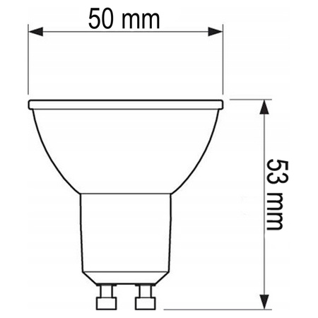 LED GU10 Reflektor PAR16 6W = 50W 580LM 4000K neutralweiß 120° mit Bewegungssensor LUMILED