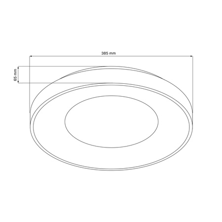 Plafond LED-Deckenleuchte 48W 5300lm CCT 120° Weiß Schwarz IP44 Pilot Dimmbar Witold Sanico Goldlux