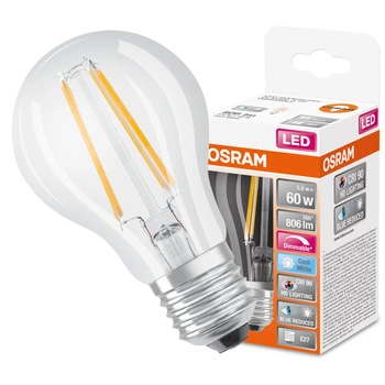 LED-Lampe E27 A60 5.8W = 60W 806lm 4000K Neutral 300° CRI90 Glühfaden Dimmbar OSRAM SUPER STAR+