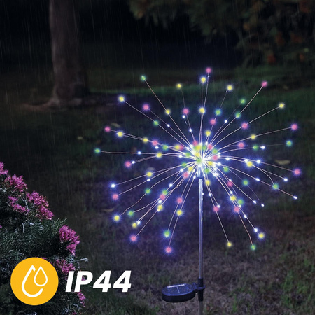 LOTUS LED Solar Garten Lampe Fahren Dekorative Gebläse Feuerwerk RGB LUMILED