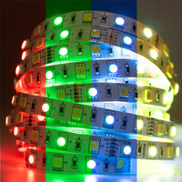 LED-Strip, LED-Streifen 12V 72W 300LED 5050 10mm 5m RGB + warm LUMILED