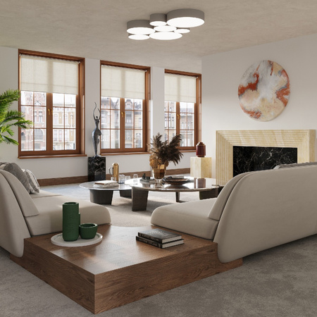 LED-Hängeleuchte ARENA 3xE27 Kreisförmig 45cm Grau SOLLUX