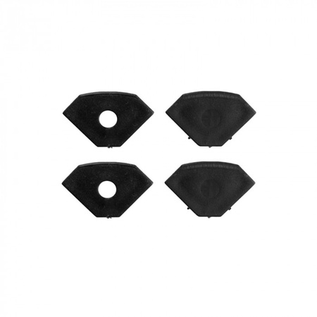 LED-Eckprofil aus Aluminium Schwarz 2m mit mattiertem Diffusor für LED-Streifen + Kappen Ecolight R-Serie