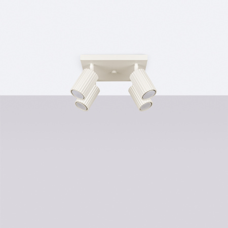 Tuba Spot Reflektor Deckenleuchte 4x GU10 Beige Carbon Deep Space SL.1602 Sollux