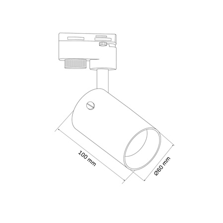 Spot Rail Strahler GU10 Leuchte Schwarz SMOKY Sanico Goldlux