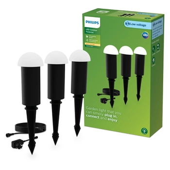 3x LED 30cm außen PIPE Lampe 1.5W 180lm 2700K Edwina Philips