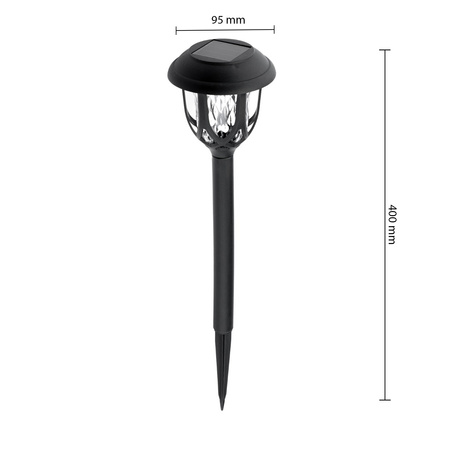 LED Solar Gartenlampe Drive 5500-6000K IP44 40cm Dämmerungssensor