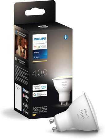 LED GU10 Reflektor-Glühbirne 4.2W = 50W 400lm 2700K Warmweiß SMART Smart Bluetooth ZigBee Weiß Philips HUE
