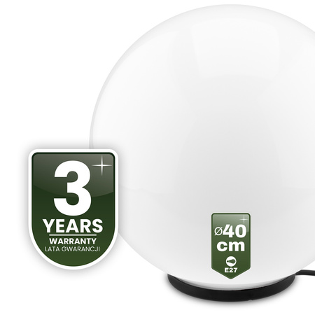 Gartenleuchte E27, Kugelleuchte 40cm IP65 LUMIKULA2 LUMILED