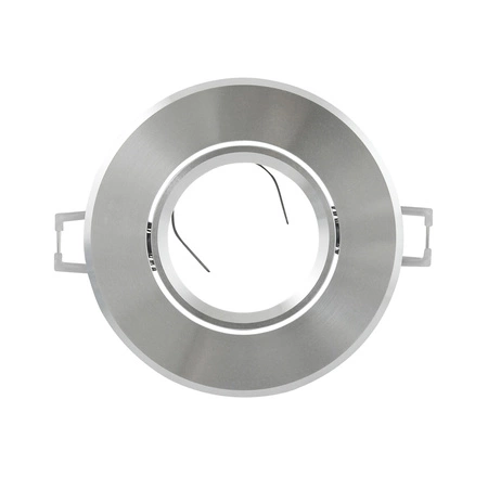 Bewegliche runde Deckenleuchte WEST OPAL Silber glänzend GOLDLUX (Polux)