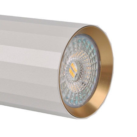 Spot GU10 Weißgold NICEA Sanico Goldlux Anbauleuchte