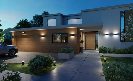 LED-Wandleuchte für den Außen- und Innenbereich 10.2W 1020lm IP44 Dymera Philips