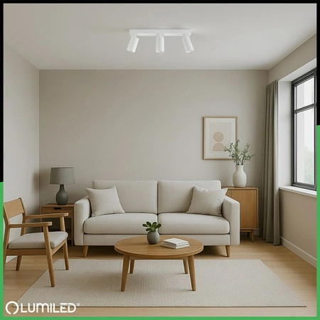 Deckenleuchte mit 1x GU10-Sockeln, Einbaustrahler HALOGEN schräg TABULA SPOT TUBA LUMILED