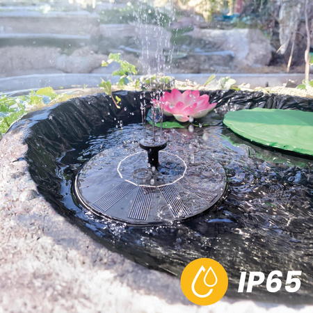 LED HERMES Solar Gartenbrunnen schwimmend mit Pumpe 180l/h LUMILED