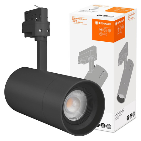 LED-Schienenleuchte 25W 1500lm 4000K Neutral Dimmbar 3-Phasen Einstellbar Schwarz Schienenlicht Ledvance