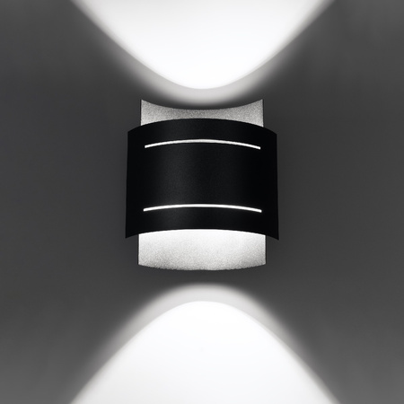 LED-Wandleuchte HESTIA G9Wandleuchte oben unten Schwarz SOLLUX