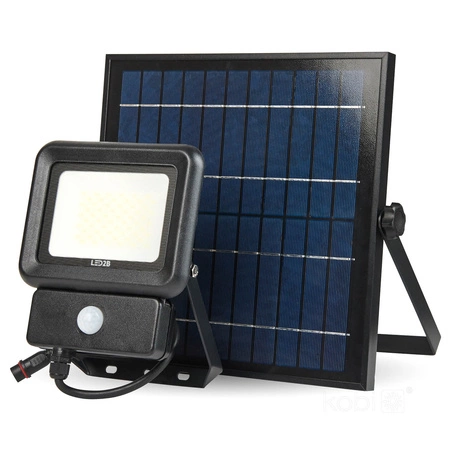 Solar-LED Fluterlampe 30 W 6500 K kalt 2100 lm IP65 Kobi-Bewegungssensor