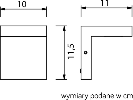 Außengarten-Fassadenlampe LED-WANDLAMPE Karo KR-K100 10W 720lm 4000K Neutral Su-Ma