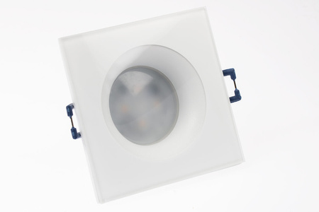 Einbaustrahler GU10, Einbauspot HALOGEN IP44 Quadrat Weiß AQUA LUMILED