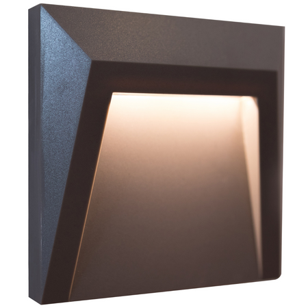 HOLDEN LED GARTENTREPPENLAMPE 1,5W Neutralgrau GOLDLUX (Polux)