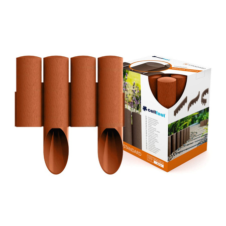 Garten Palisade Zaun Grenze Rasen Einfassung 4 STANDARD Backstein 2.3m Stark Frostsicher CELLFAST