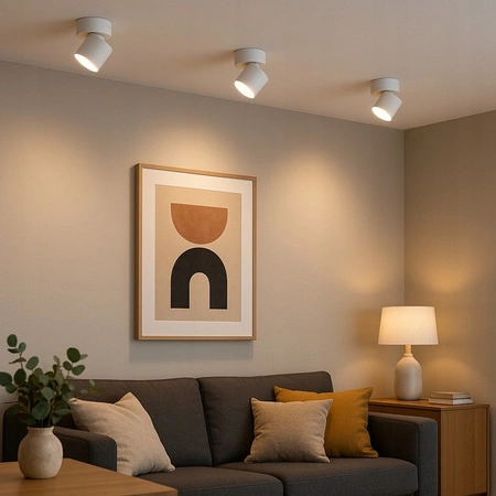 Anbau-Halogen-Tubareflektor-Spot GX53 Rund Weiß Apilo Masterled