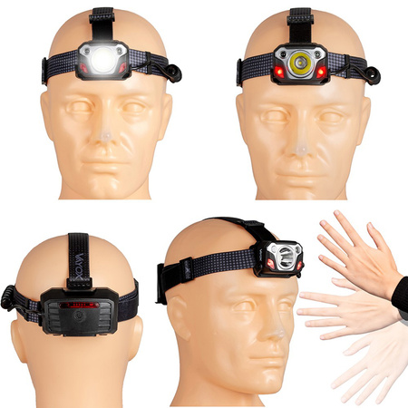 Scheinwerfer Wiederaufladbar 1200 lm SST40 + Bewegungssensor IP44 6 Modi VA0103 Vayox