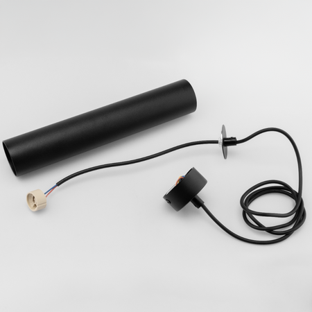 Hängelampe 29cm Reflektor GU10 LED SOPLO Schwarz LUMILED