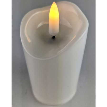 LED Grablicht H 9,5 cm warmweiß Flammeneffekt