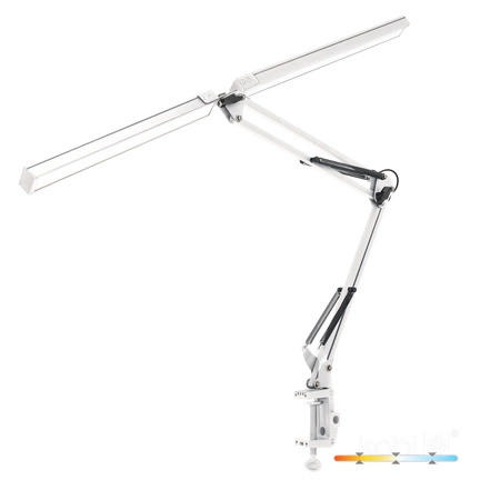 LED-Tischlampe 28W 1400lm CCT 120° Weiß Tenuix Kobi