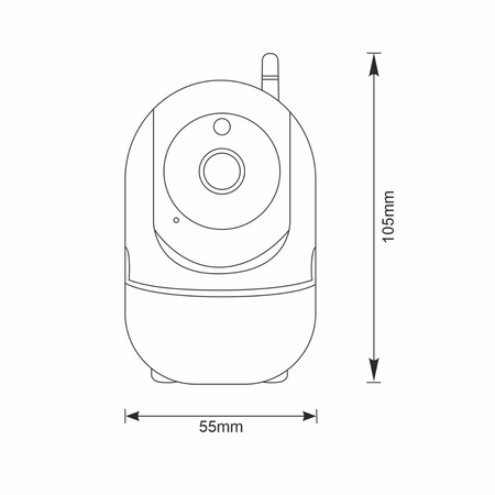 COSMO W2 Full HD 2Mpx Tuya SMART WIFI GOLDLUX (Polux) PIR-Innenkamera