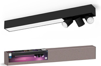 LED-Reflektor-Deckenleuchte 48.6W 3700lm IP20 Weiß und Farbe Ambiance RGB + TW Schwarz Smart SMART Zigbee Bluetooth Centris Philips HUE