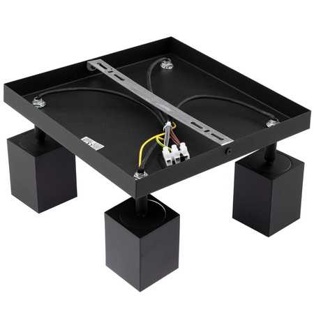 Reflektor-Deckenleuchte 4xGU10 QUANTUS Schwarz