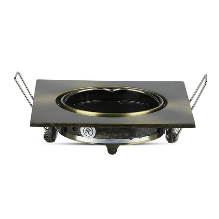 Deckenleuchte Unterputz GU10 Quadrat Gold VT-779 V-TAC