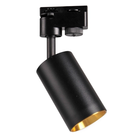 GU10 Schwarz + Gold Stromschienenleuchte für Maribel Stromschiene POLUX