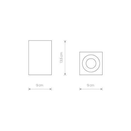 BRAVO 8365 Nowodvorski Deckenleuchte Schwarz GU10 IP54 Oberfläche-Modern